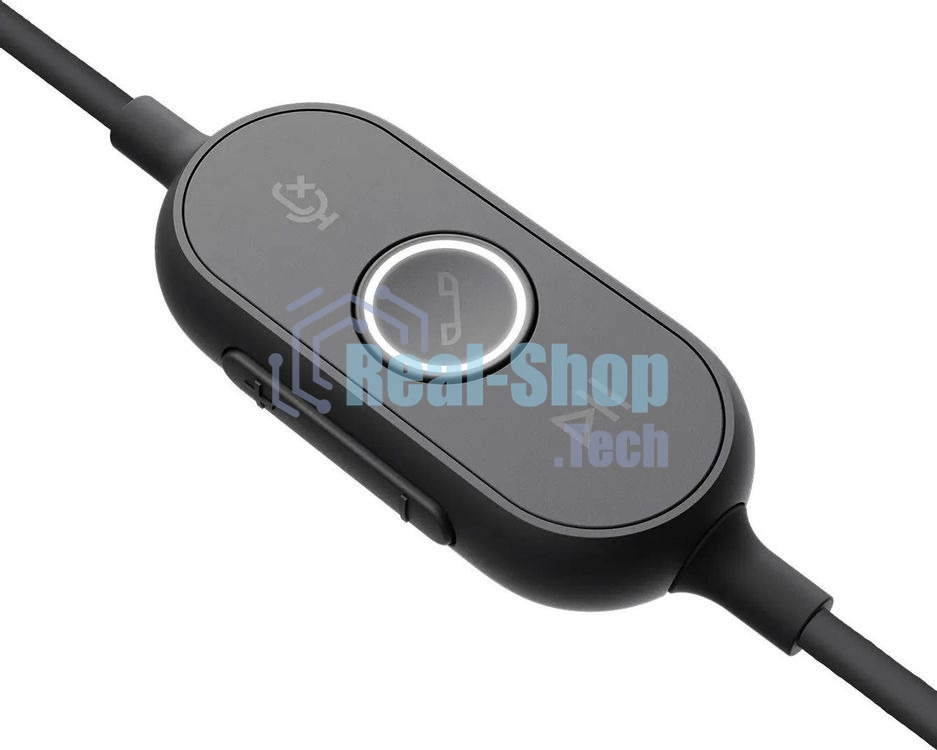 Гарнитура Logitech Zone Wired UC графит, проводная, USB-C, сертификация Microsoft Teams