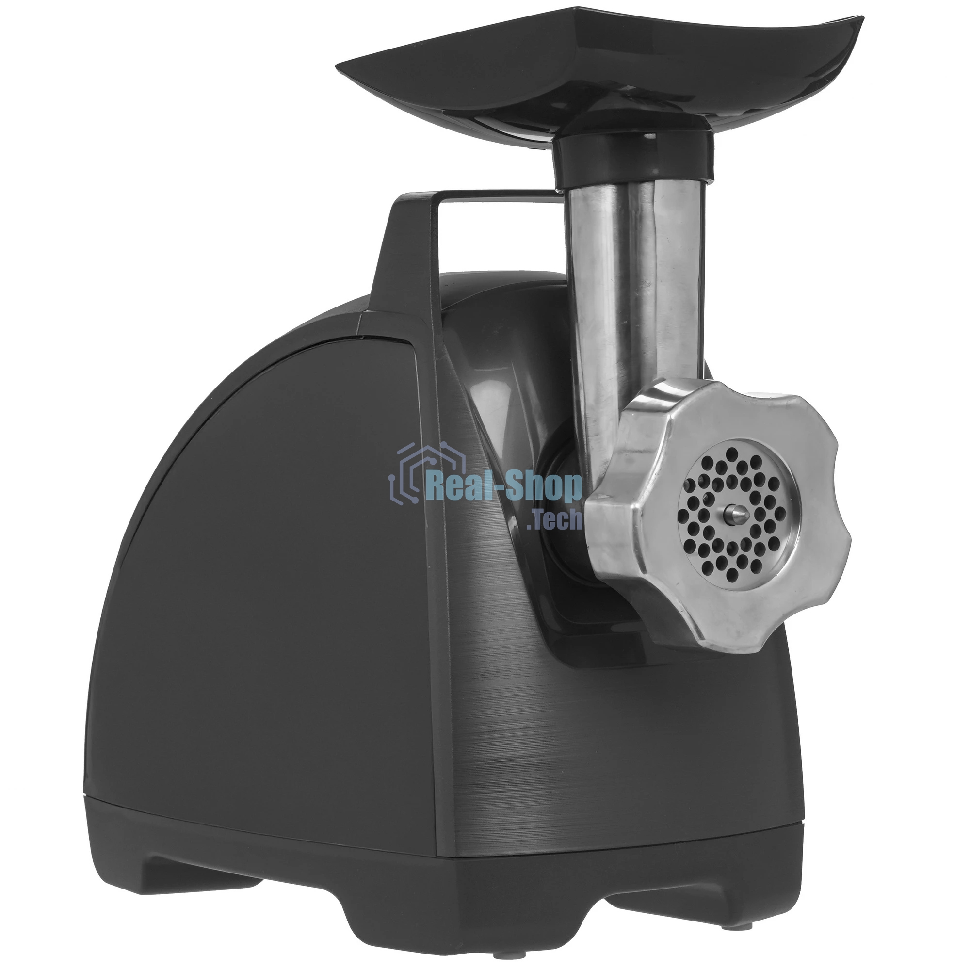 Мясорубка электрическая Moulinex ME682832 черный, 2000 Вт, 2.6 кг/мин, реверс, защита от перегрузки, насадки - 4