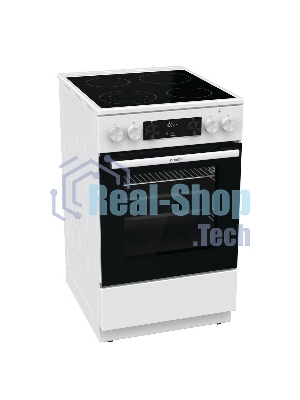 Плита электрическая Gorenje GEC5C40WC белый, конфорок 4 шт, духовка 70 л, 50 см x 85 см x 59.4 см
