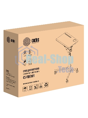 Стол для ноутбука Cactus VM-FDS101B столешница МДФ белый 70x52x107см (CS-FDS101WWT)
