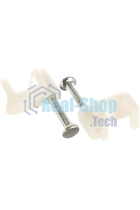 Скоба Navigator 6 мм, плоская пластиковая (50шт)