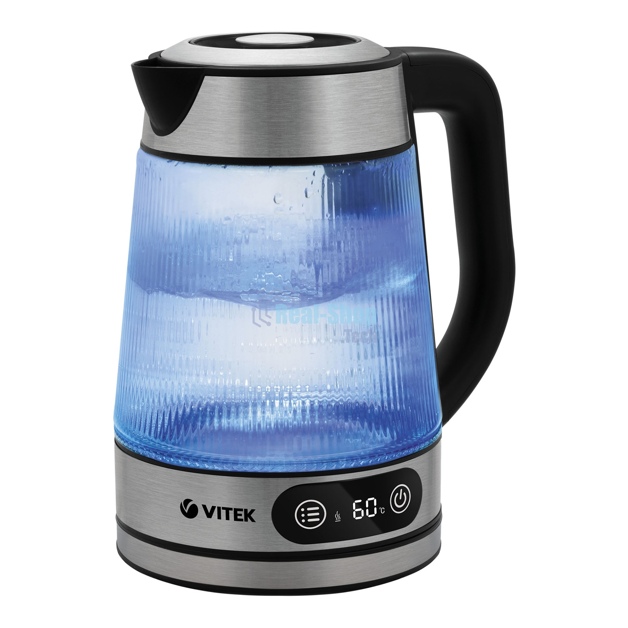 Чайник электрический Vitek VT-8825 1.8л. 2200Вт прозрачный корпус: стекло