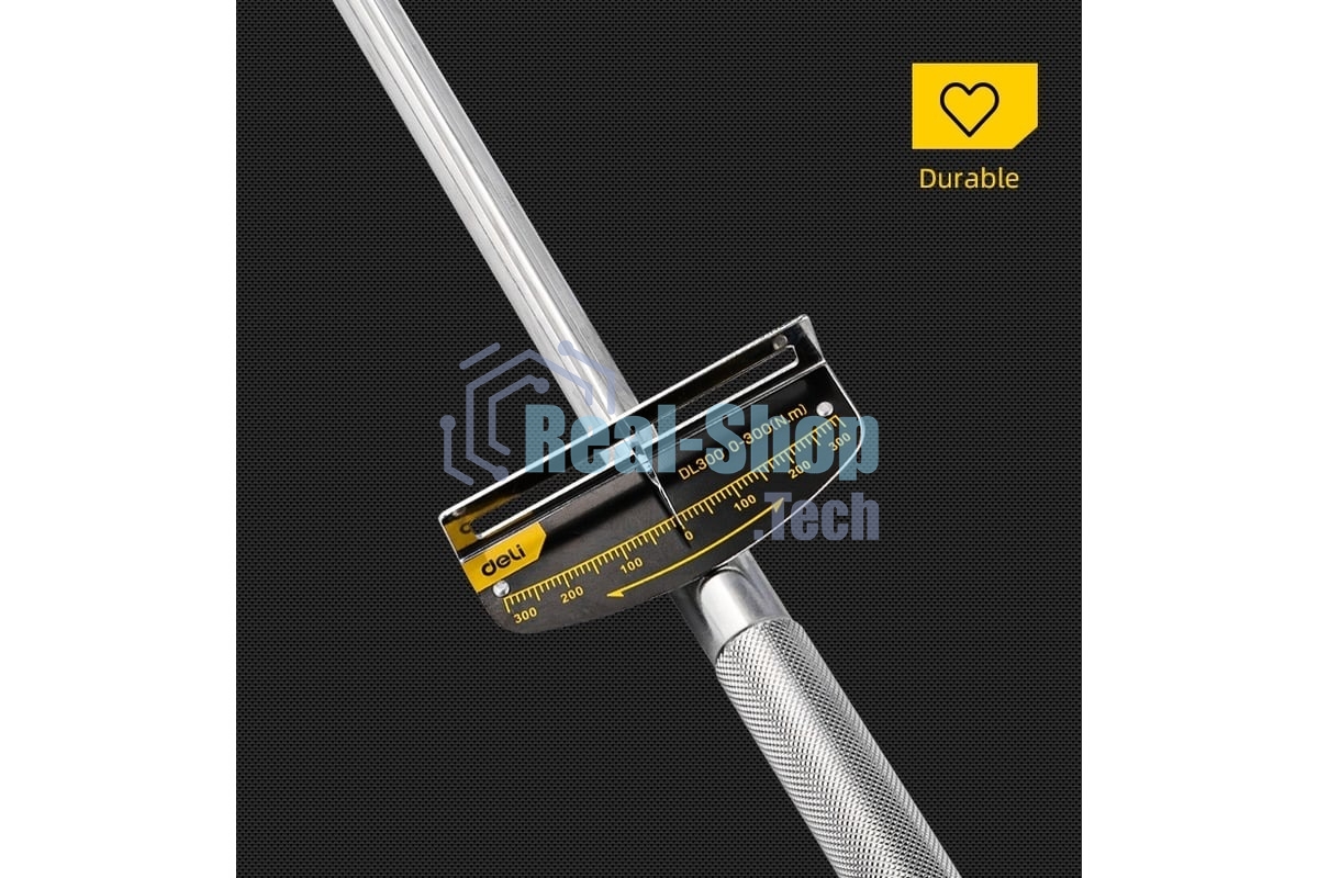 Динамометрический ключ Deli DL300 0-300Нм, 1/2