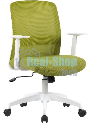 Кресло компьютерное Cactus CS-WMC333-GN салатовый, сиденье салатовый, сетка/ткань, низк.спин. крестов. пластик, пластик белый