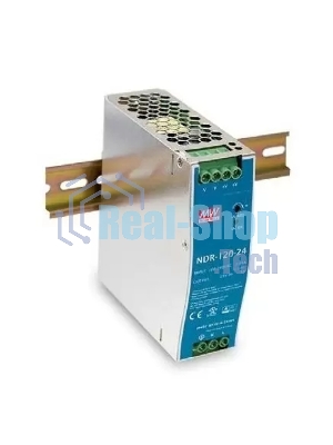 Блок питания AC-DC, 120Вт, вход 90-264V AC, 47-63Гц,127-370В DC, выход 24В,5A, рег. вых 24-28В, в кожухе на DIN-рейку