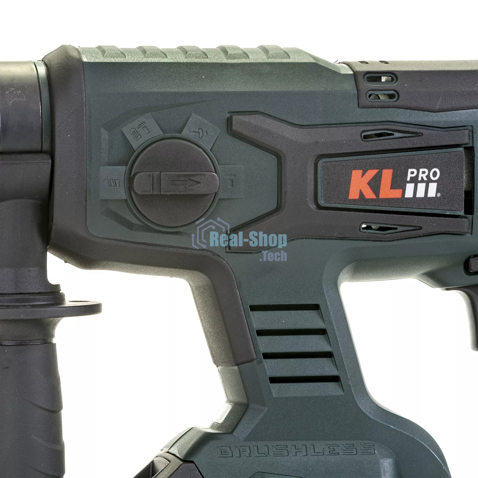 Профессиональный бесщеточный перфоратор аккумуляторный KLPRO KLPM18B-20 (18В, Li-ion-2шт, 2.0А·ч, 1,7Дж, SDS-plus, З/У,сумка)