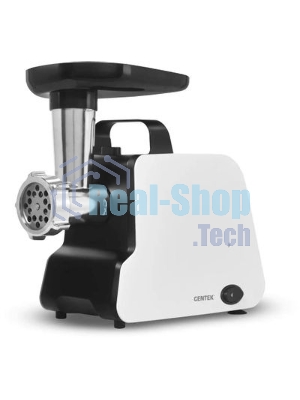 Мясорубка электрическая Centek CT-1603 белый, 2000 Вт, 2.0 кг/мин, реверс, защита от перегрузки, насадки - 4