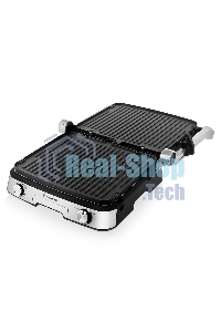 Гриль-пресс электрический BRAYER BR2001, 2000 Вт, съем двухс., 31x26 см, регул высот, мет корп., поддон, 180