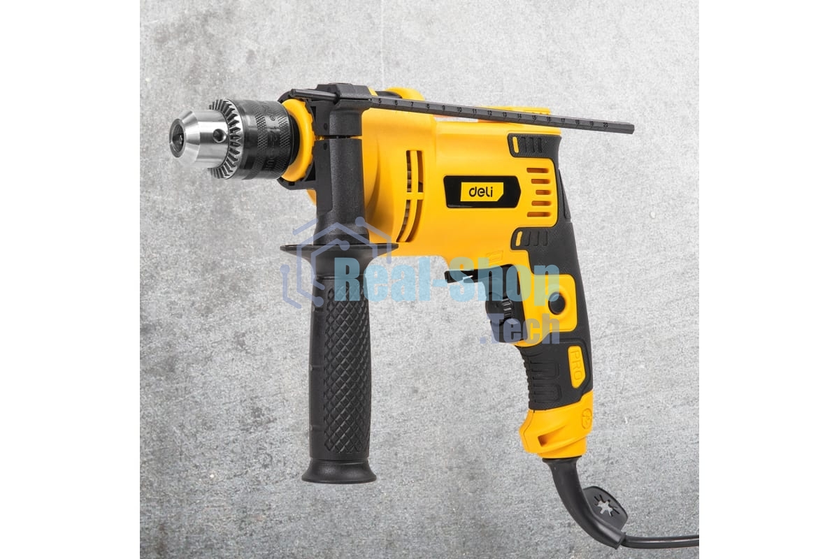 Дрель Deli DL-CZ13-E1, 650Вт, сетевая, ударная