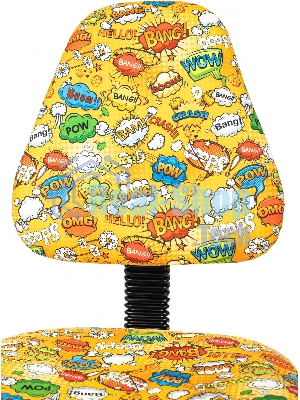 Кресло Бюрократ KD-4 оранжевый, ткань, 120 кг