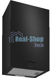 Вытяжка пристенная цилиндрическая Weissgauff Box 40 PB черный, 40 см, 900 куб. м/ч, 58 дБ