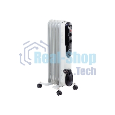 Обогреватель масляный MTX OCH-1000, белый, 1000 Вт, 15 м2, термостат