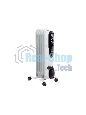 Обогреватель масляный MTX OCH-1000, белый, 1000 Вт, 15 м2, термостат