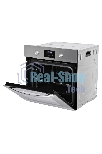 Духовой шкаф электрический Hyundai HEO 6640 IX серебристый/черный, встраиваемый