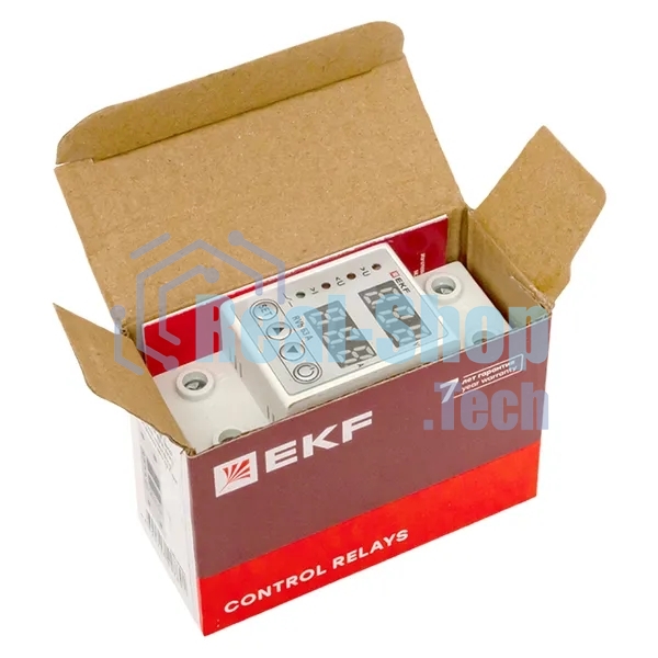 Реле напряжения и тока с дисп. EKF RVb 63A
