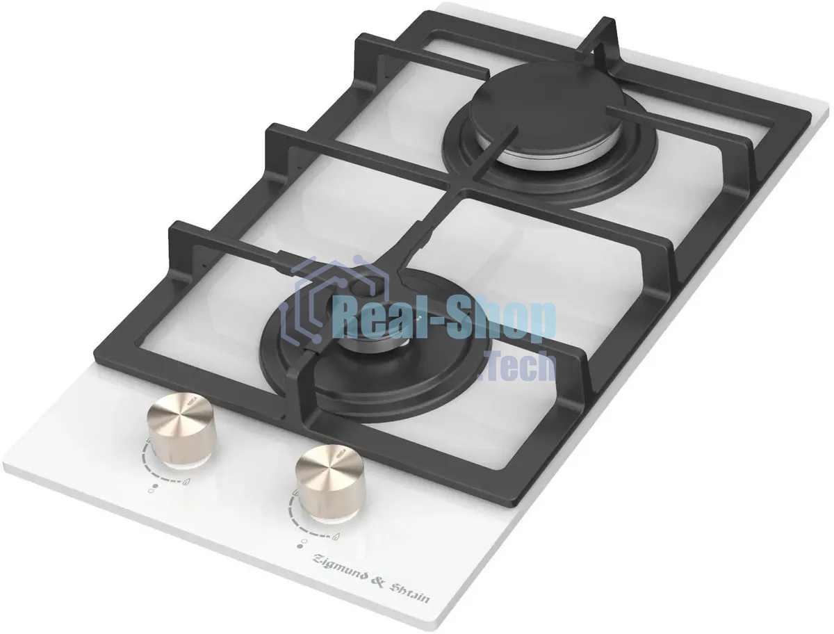 Газовая варочная панель Zigmund & Shtain M 26.3 W независимая, белый