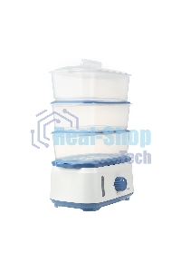 Пароварка электрическая Centek CT-1462 9л 1050Вт, таймер 60 мин, 3 контейнера, чаша для риса, резервуар 1,5л.