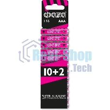 Элементы питания LR03 (AAA) ФАZА Super Alkaline набор 10+2