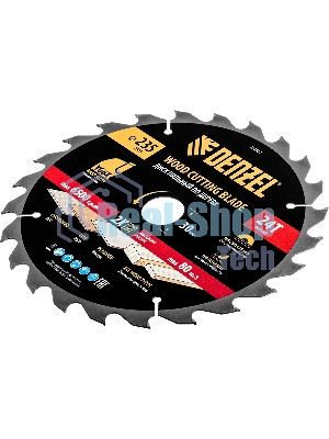 Пильный диск по дереву Denzel ф235 х 30 мм, 24 зубьев