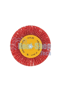 Щетка для дрели Denzel 100 мм, плоская, со шпилькой, нейлоновая щетина