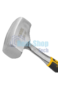 Кувалда Denzel 2 кг, цельнометаллическая, двухкомпонентная рукоятка