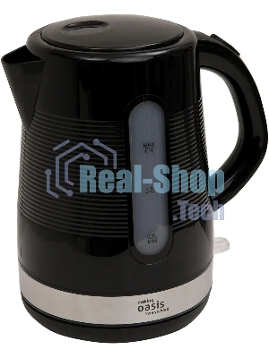 Чайник электрический Oasis making everywhere K-1PB 1.7 л, 2200 Вт, черный