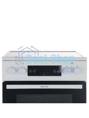 Плита электрическая Gorenje GEC5C40WC белый, конфорок 4 шт, духовка 70 л, 50 см x 85 см x 59.4 см
