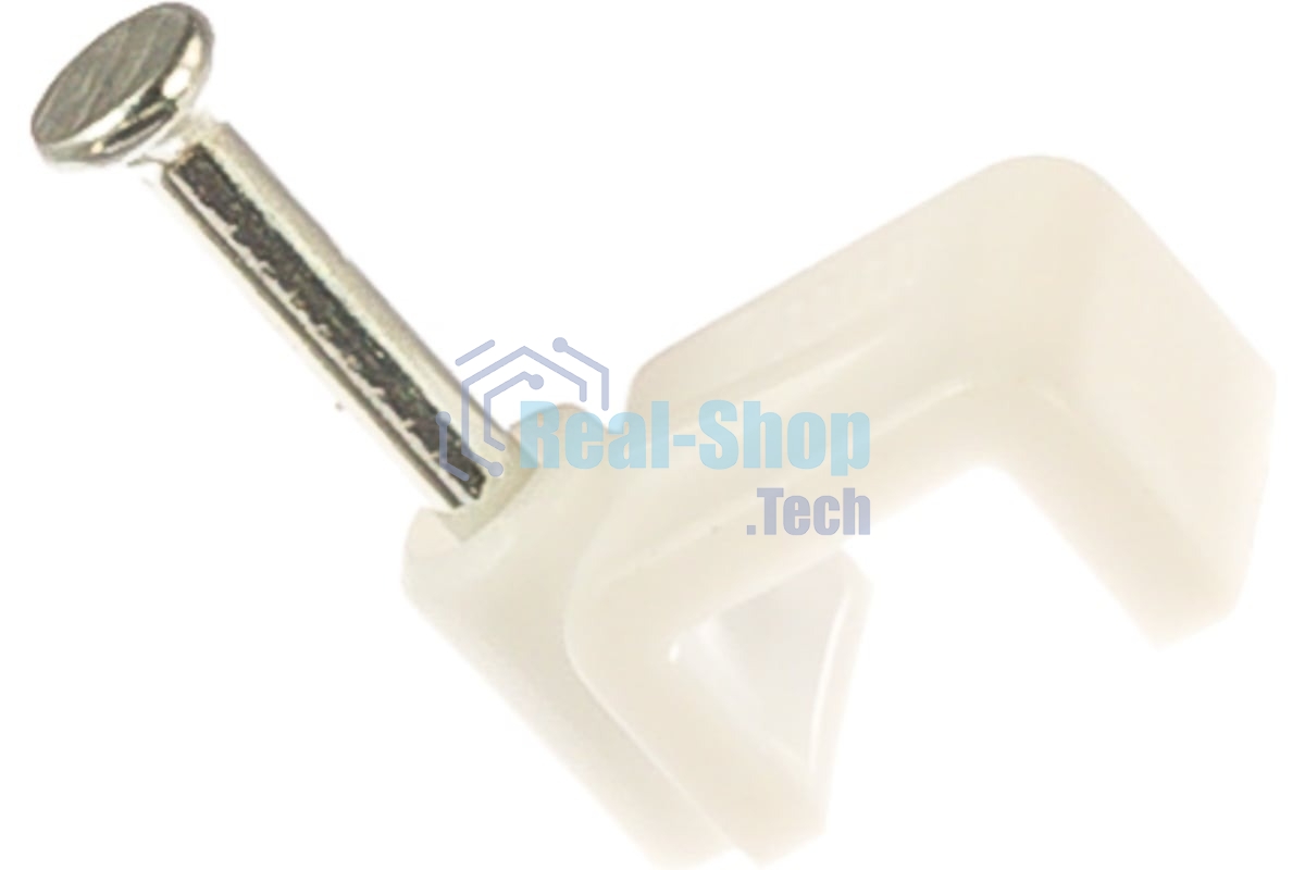 Скоба Navigator 6 мм, плоская пластиковая (50шт)