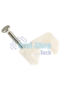 Скоба Navigator 6 мм, плоская пластиковая (50шт)