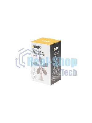 Вентилятор настольный DUX DX-07 7 Вт, белый/серый