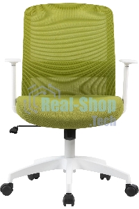 Кресло компьютерное Cactus CS-WMC333-GN салатовый, сиденье салатовый, сетка/ткань, низк.спин. крестов. пластик, пластик белый