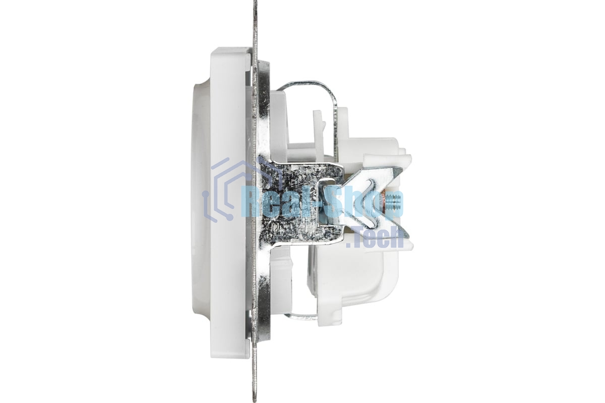 Розетка Intro Accent 6-202-01 2P+E Schuko 16А-250В IP20 СУ AL/CU белый Б0063678
