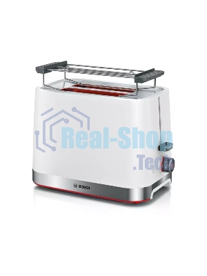 Тостер Bosch TAT4M221 белый, 970 Вт, 2 слота