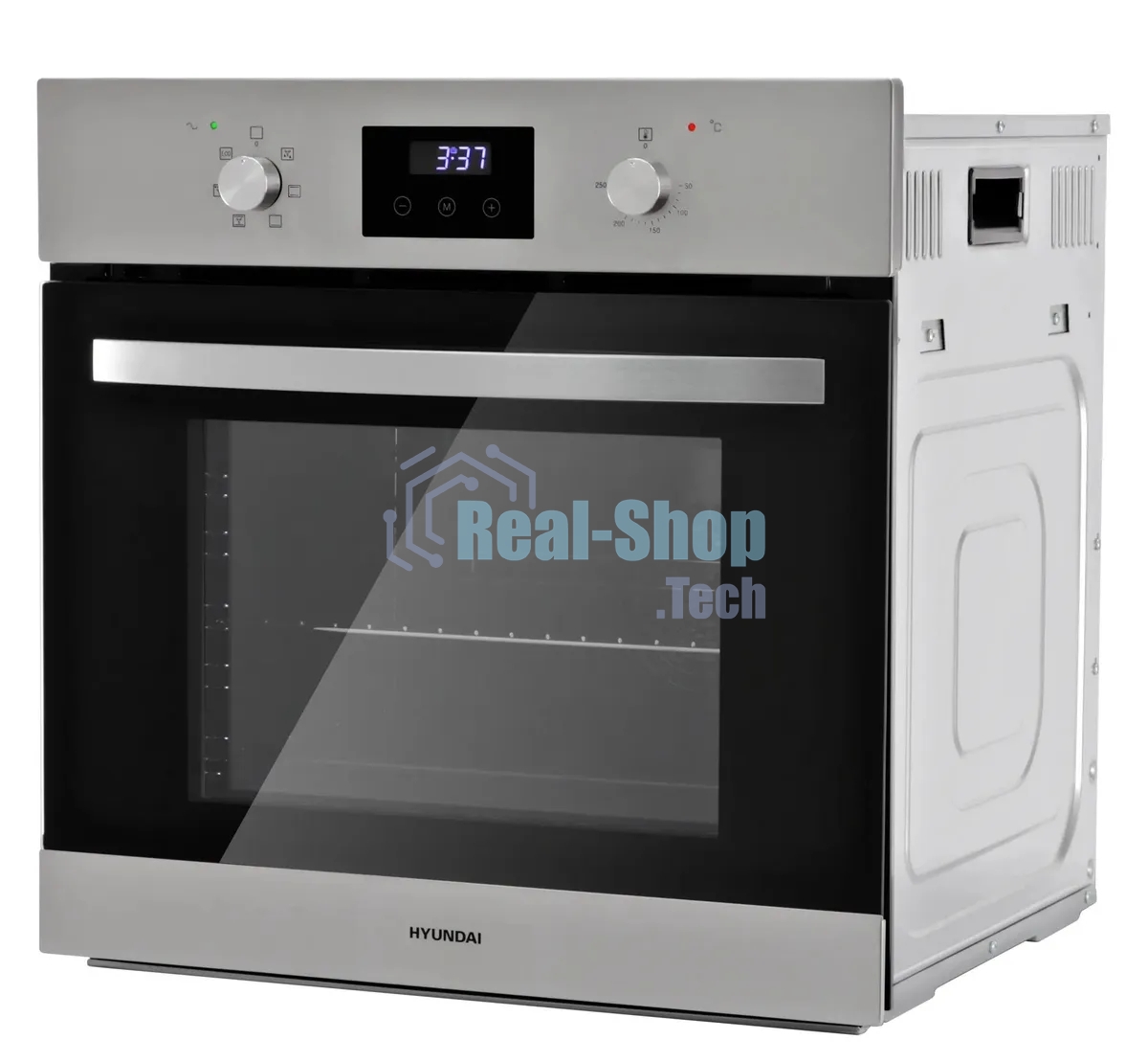 Духовой шкаф электрический Hyundai HEO 6640 IX серебристый/черный, встраиваемый