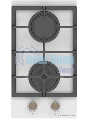 Газовая варочная панель Zigmund & Shtain M 26.3 W независимая, белый