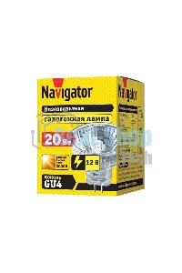 Лампа галогенная Navigator MR11 20Вт 12В 2000h