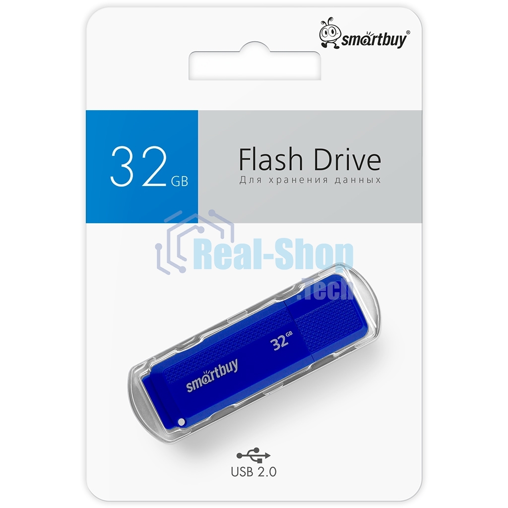 Флешка USB Smartbuy 32Gb Dock Blue
