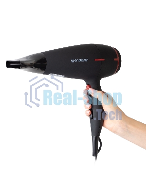 Фен Endever Aurora-472 черный, 2400 Вт, ионизация