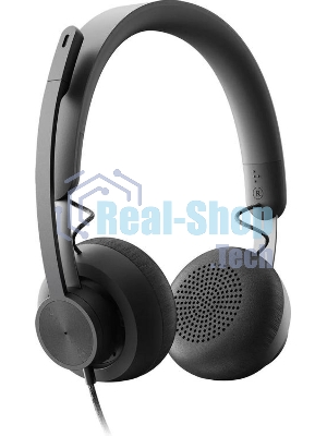 Гарнитура Logitech Zone Wired UC графит, проводная, USB-C, сертификация Microsoft Teams
