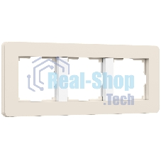 Рамка на 3 поста WERKEL Split (айвори/белый, soft-touch) W0033066