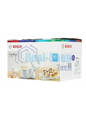 Миксер Bosch MFQ36460S белый/серый, ручной, 450 Вт, 5 скоростей