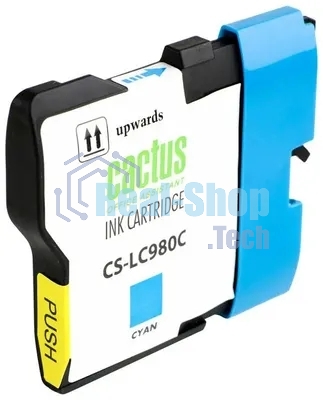 Картридж струйный Cactus CS-LC980C голубой (16 мл) для Brother DCP-145C/165C MFC-250C/290C