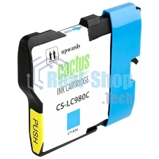 Картридж струйный Cactus CS-LC980C голубой (16 мл) для Brother DCP-145C/165C MFC-250C/290C