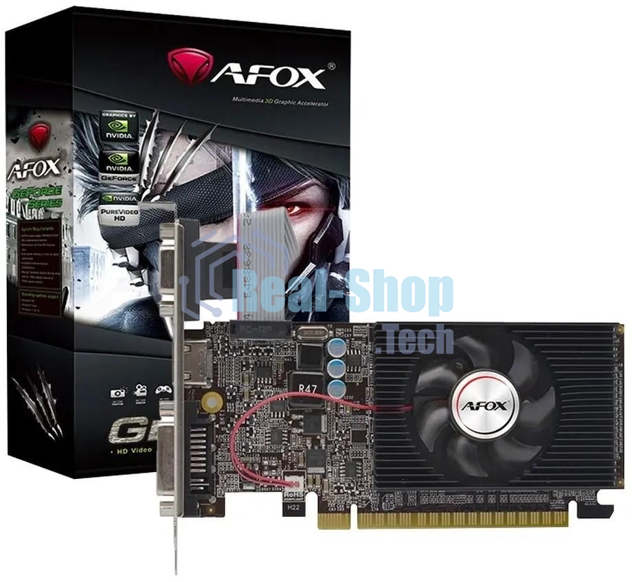 Видеокарта AFOX Geforce GT730 1Gb DDR3 128Bit DVI HDMI VGA LP Single Fan