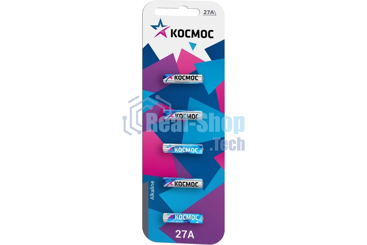 Элемент питания 27А 12V Alkaline 5BL для автосигнализации Космос
