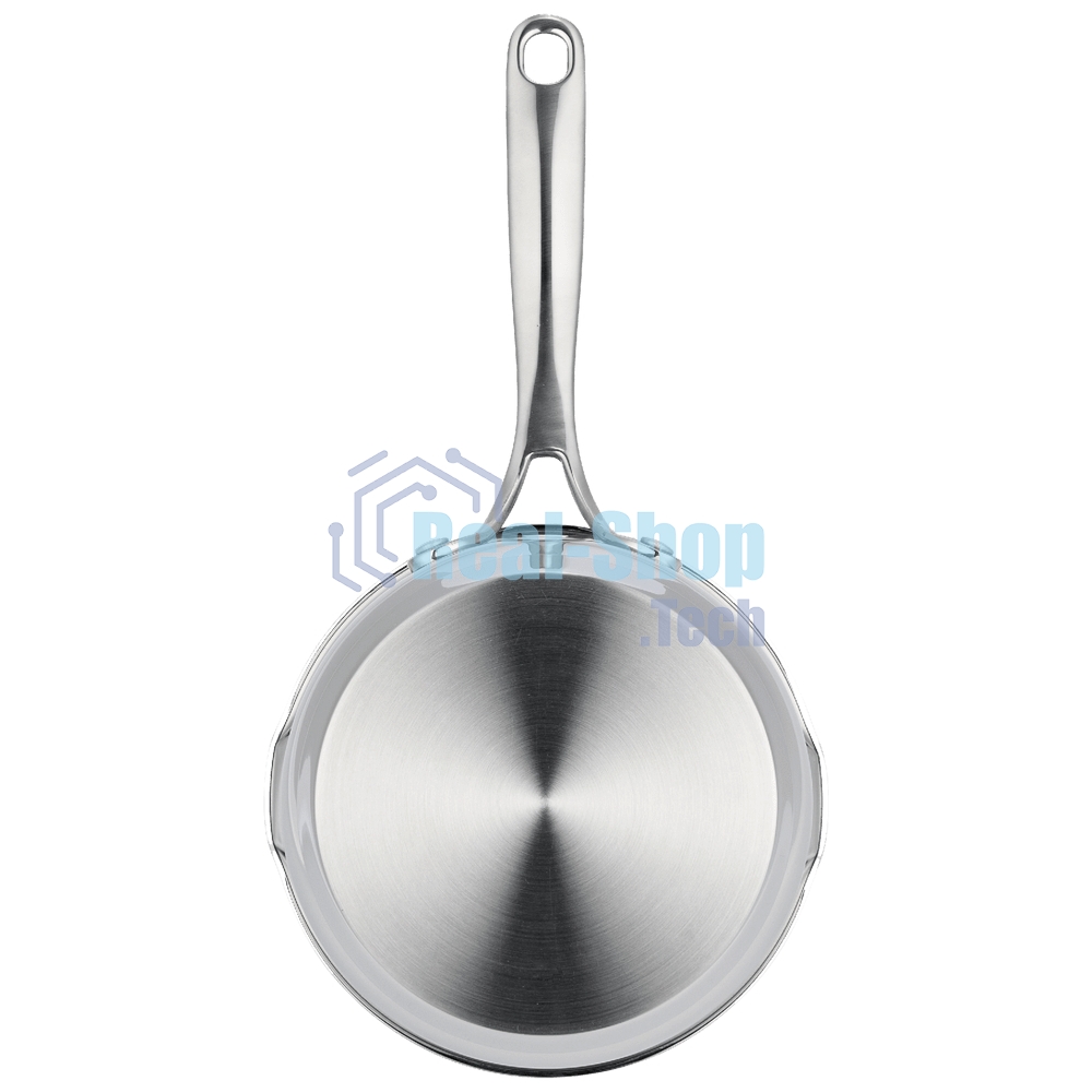 Ковш MAUNFELD ORIANA MF18RN01SP из нержавеющей стали со стеклянной крышкой, 16 см, 1,8 л