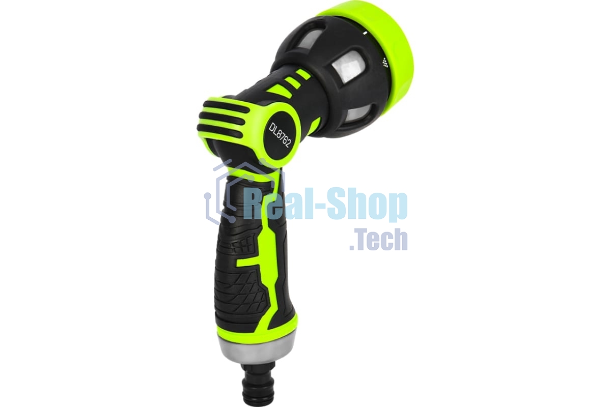 Пистолет-распылитель поливочный бескурковый Deli DL8762 9 режимов распыления, диаметр шланга 3/4