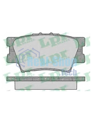 Колодки тормозные задние LPR 05P1281, комплект