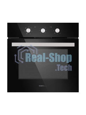 Духовой шкаф электрический встраиваемый HOMSair OEF657BK черный