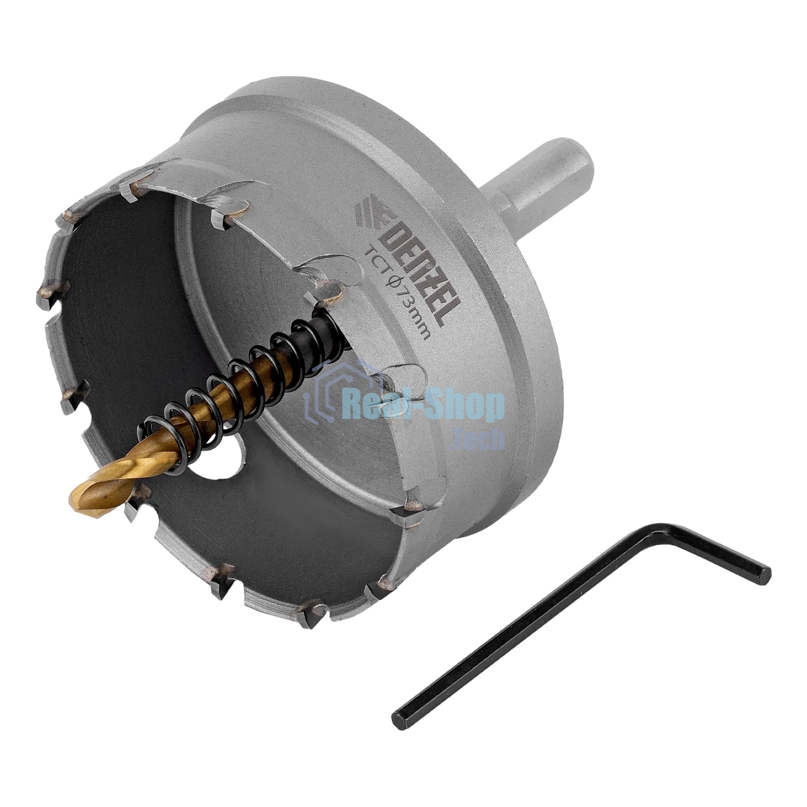 Коронка по металлу Denzel твердосплавная, 73 мм